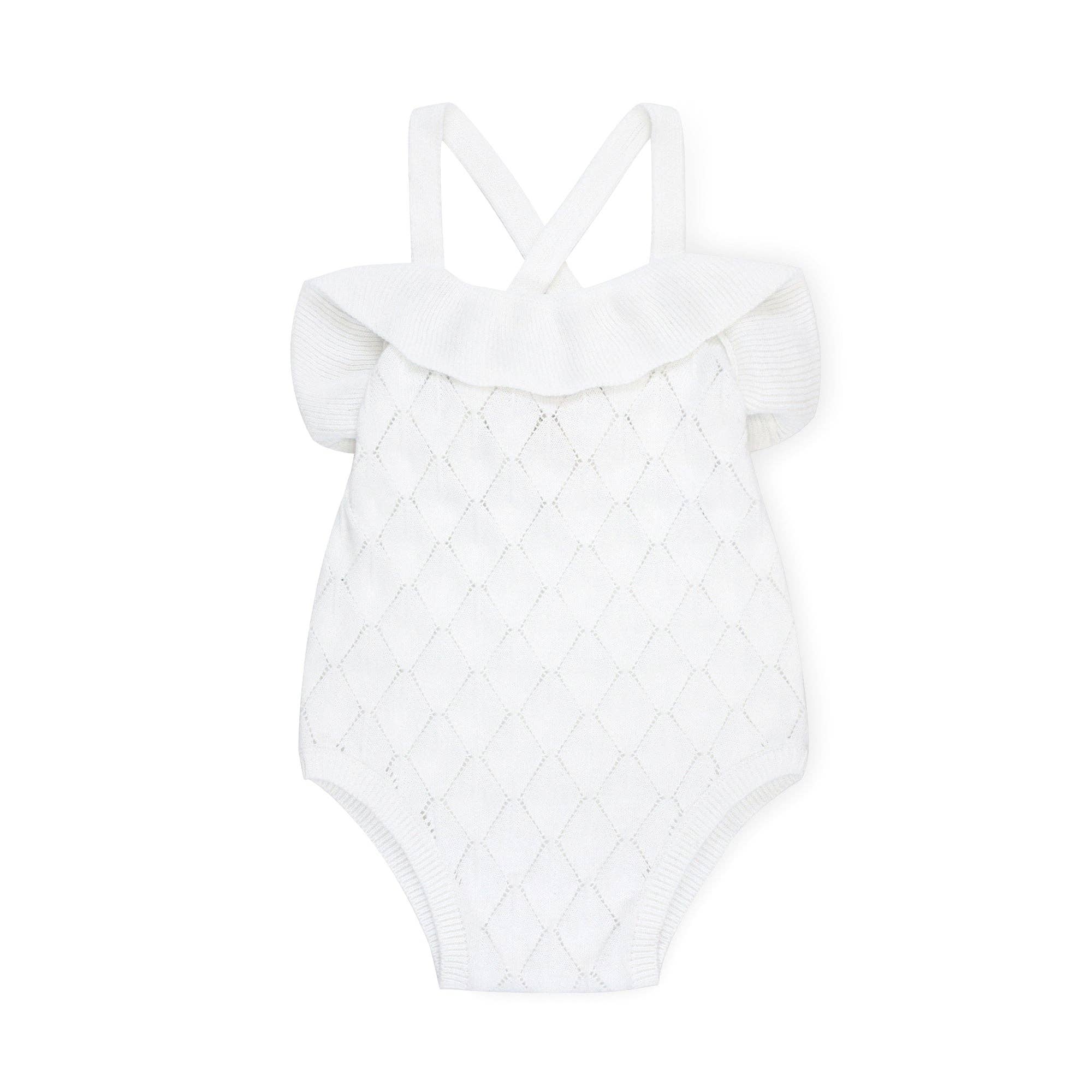 Image of Ruffle Sweater Romper